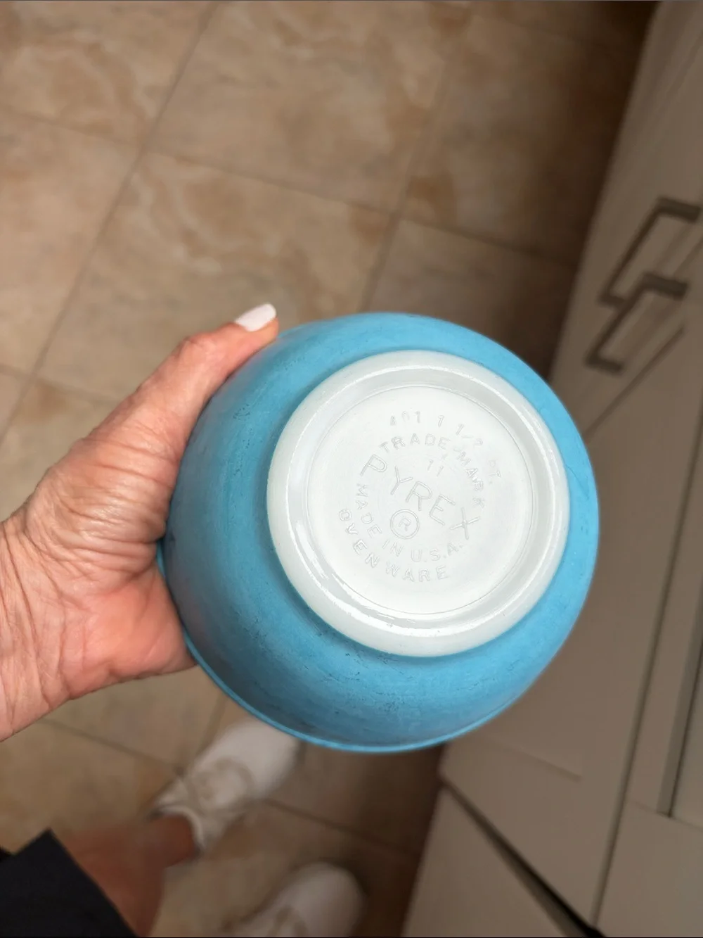 Colorful Ceramic Pyrex  Mixing Bowl Set - Red, Teal, Blue